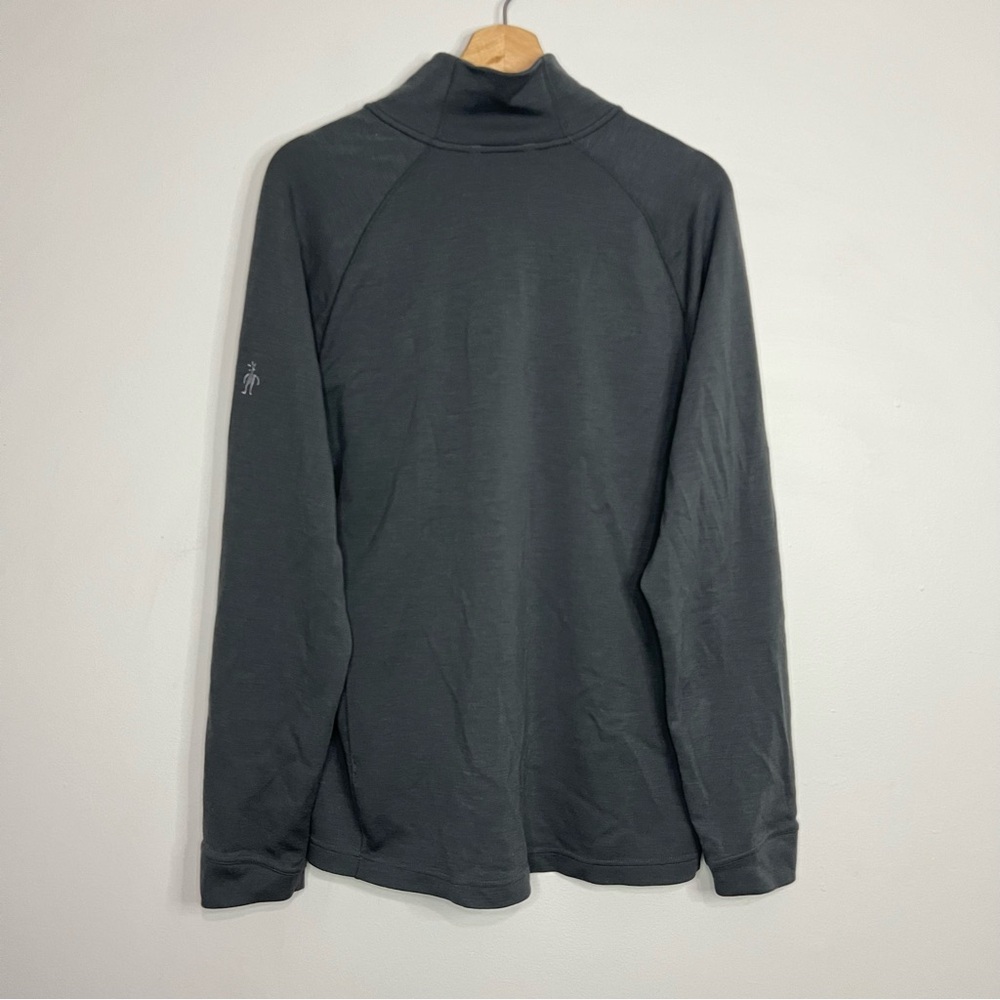Smartwool Gray Performance 1/4 Zip Pullover L - Picture 6 of 6